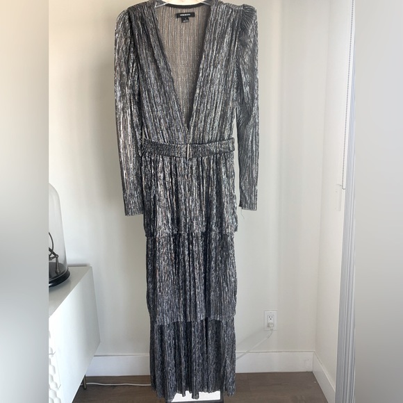 Sabina Musayev Dresses & Skirts - Sabina Musayev maxi silver gown
